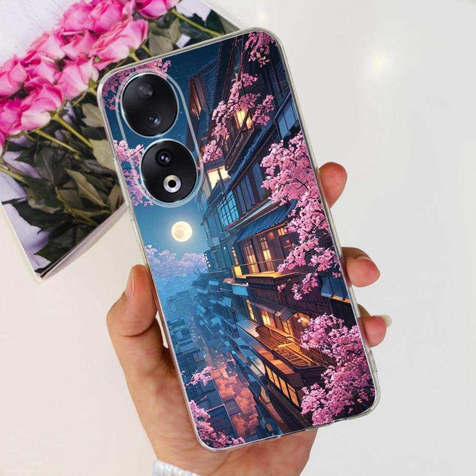 For Honor 90 / 90 Pro / 90 Lite Fashion Dragon Metal Style Pattern Silicone Case For Honor90 90Pro 90lite Soft TPU Phone Cases