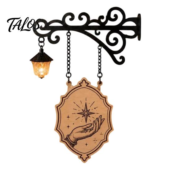 Illuminazione Retro per Libreria Lampada Decorativa con Fermalibri Integrati Lanterna da Biblioteca in Ferro per Angolo Lettura Decorazione Unica per Ufficio Domestico LED Libro