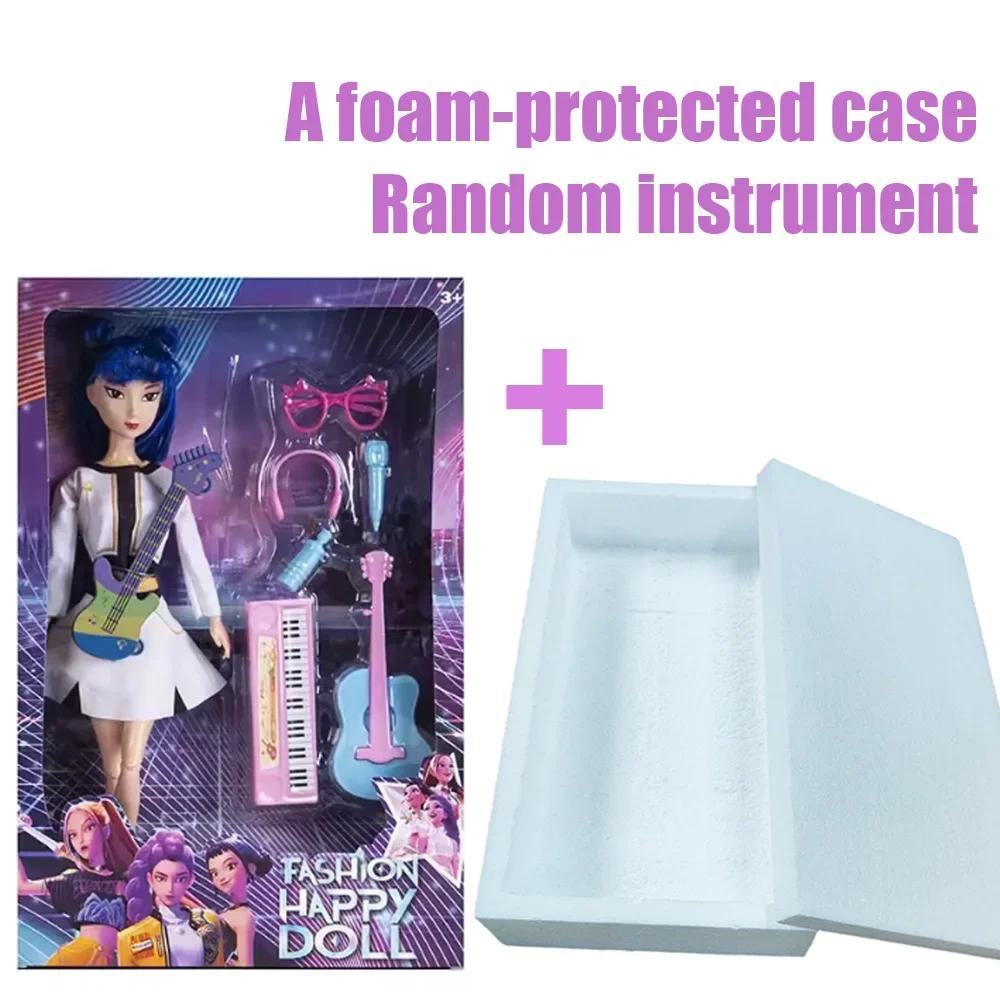 1/2/3 Stück Dämonenjäger Trendiges Mädchen-Gruppen-Artikulationspuppen mit Instrumenten-Zubehör Mädchenspielzeug Kinder Geburtstags-Feiertagsgeschenke