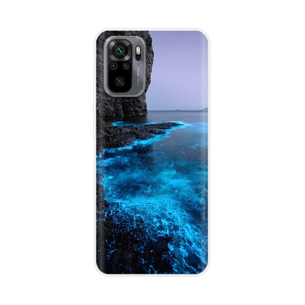 Silikon Blumen Handyhülle Für Xiaomi Redmi Note 10 Hülle 6.43'' Schöne TPU Rückseite Für Xiomi Redmi Note10 Pro Bumper Hüllen