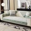 New Non-Slip Chenille Sofa Cover Four Seasons Universal Splicing Letters Couch Cushion for Living Room Solid Color Dust Sofa Mat