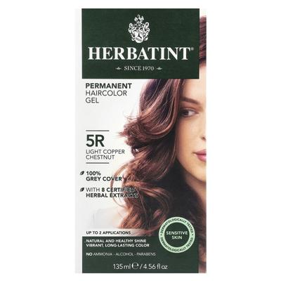 Gel Colorante Permanente per Capelli, 5R Castano Rame Chiaro, 5,75 fl oz (170 ml)