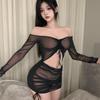 Sexy Lingerie Mesh Uniform Temptation Free Perspective Pajamas Hip Wrap Passion Hot Set A