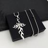 Fashionable Retro Flame Cross Pendant Necklace Neutral Hip-hop Punk Personalized Sweater Chain Daily Jewelry Gift