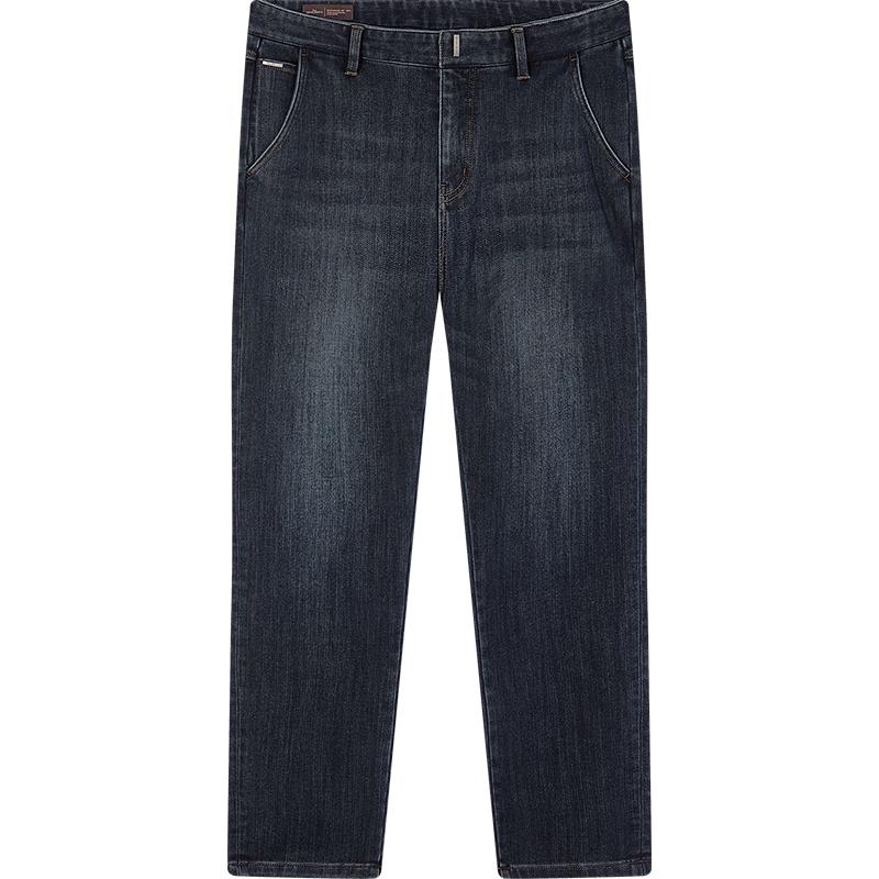 

Мужские джинсы прямого кроя из смесовой шерсти, стрейч 35