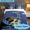 Custom Name Ed Sheeran music Bedding Set 3pcs, Bedding Set Including 1pc Duvet Cover And 2pcs Pillowcases for Bedroom, Dormitory Gift