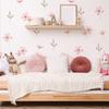 1Set Bedroom Girl Room Pastel Flower Botanical Plant Wall Decal Watercolor Meadow Floral Wall Sticker Playroom Living Room Decor