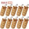1-10PCS Creative Cartoon Food Plush Keychain Cute Plushie Doll Versatile Keyring Backpack Charm Pendant Decoration for Student