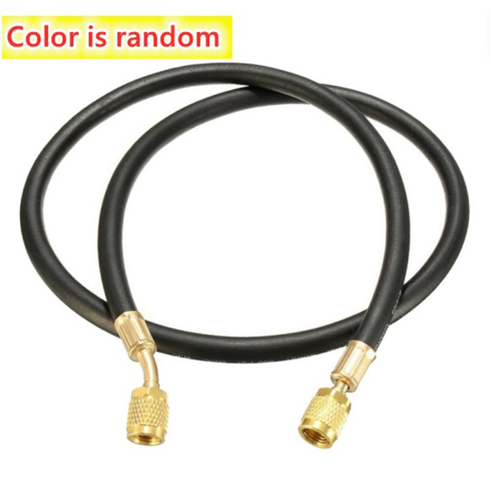 3ft Refrigeration Charging Hose 600 PSI for R410A and For R134a with 1/4 SAE Heavy Brass Fitting for Easy Access