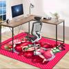 1pc Strawberry Princess6 Design Area Rug - Non-Slip, Soft & Cozy Floor Mat for Living Room, Bedroom, Office - Indoor/Outdoor Decorative Carpet
