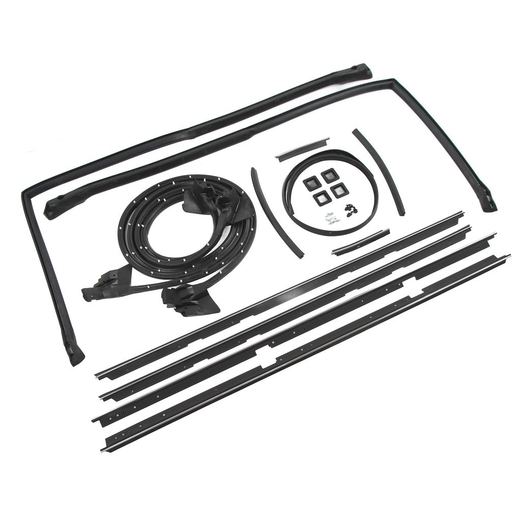17 Pcs Door Tailgate Weatherstripping Seal Kit 2135478 Rubber Glass Roof Rail Seals Replacement for