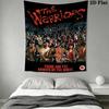 the warriors Wall Tapestry Aesthetic Wall Hanging Printed Fabric Blanket Decorative Tapestries for Bedroom Living Room Home Decor