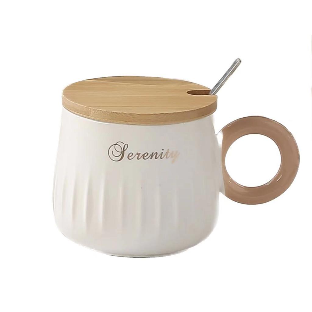 Creative and Simple English Mugs with LIDS Couple Milk Cups High Appearance Level Coffee Cups and Fresh and Clean Water Cups
