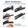 LHD Front Rear Wiper Blades For MG ZS EV ZX ZST VS 2017 - 2024 Windscreen Windshield 24"14"10" Accessories 2018 2021 2022 2023
