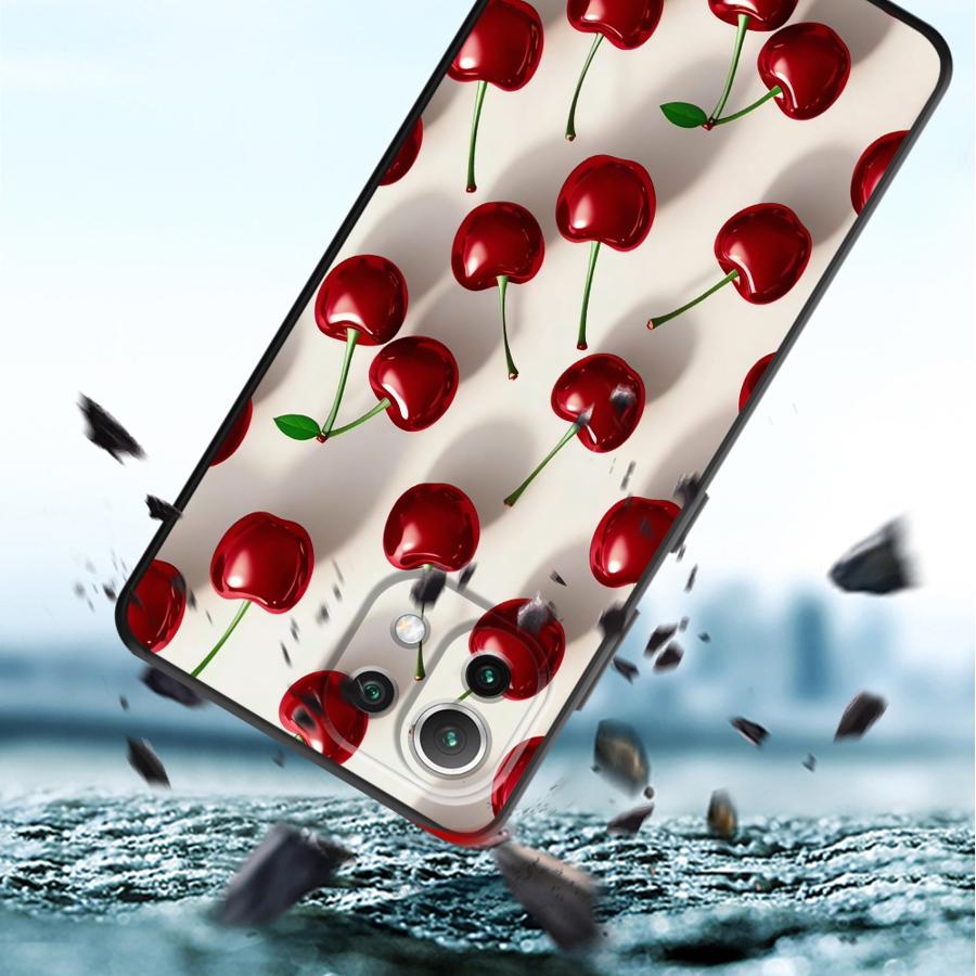 Cartoon Cherry Funda Phone Cover Case for Xiaomi Mi 12T Pro 12 14 13 Lite 12X 11 10T 11T 15 Pro
