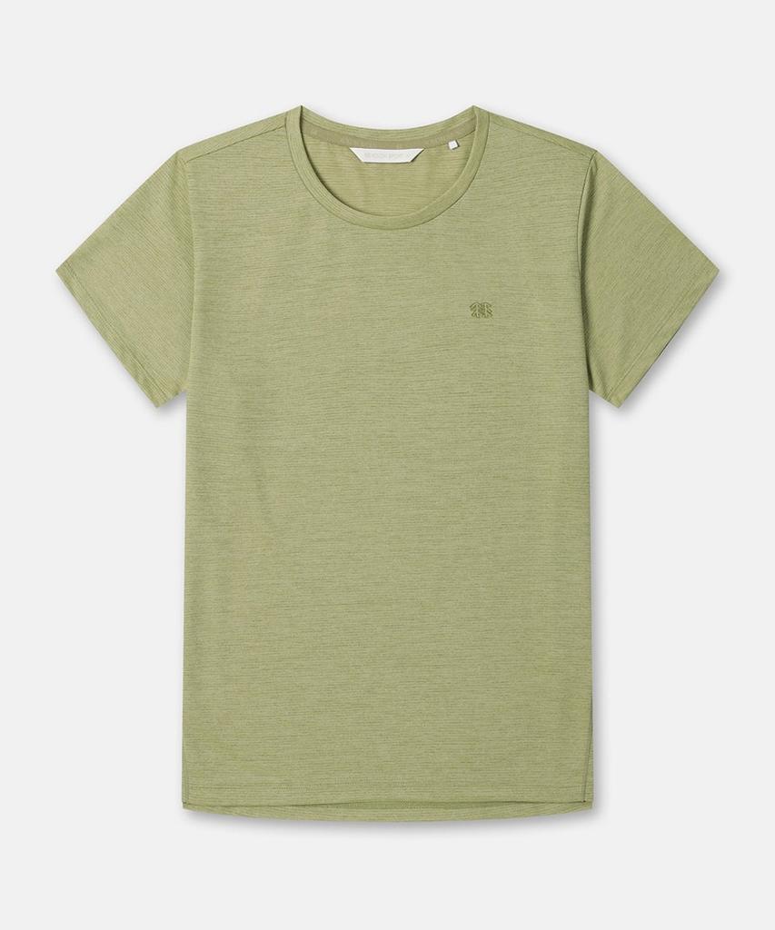 Koolongseupocheu Women'S Moss Dry Basic Round Neck Short Sleeve T-Shirt Jktcm26302Mos