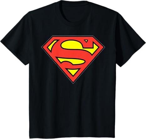 Comics SuperUnisex Chest Logo Black TShirt S