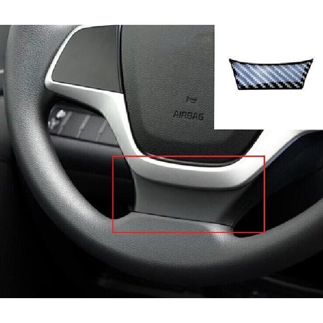 For Hyundai Elantra 2017-2020 Real Carbon Fiber Steering Wheel U Type Cover Trim