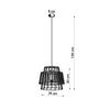Gate hanging lamp black
