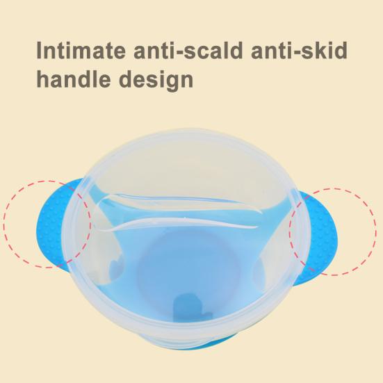 Copii pentru antrenament pentru hrănire, castron pentru cină, set de veselă cu ventuză