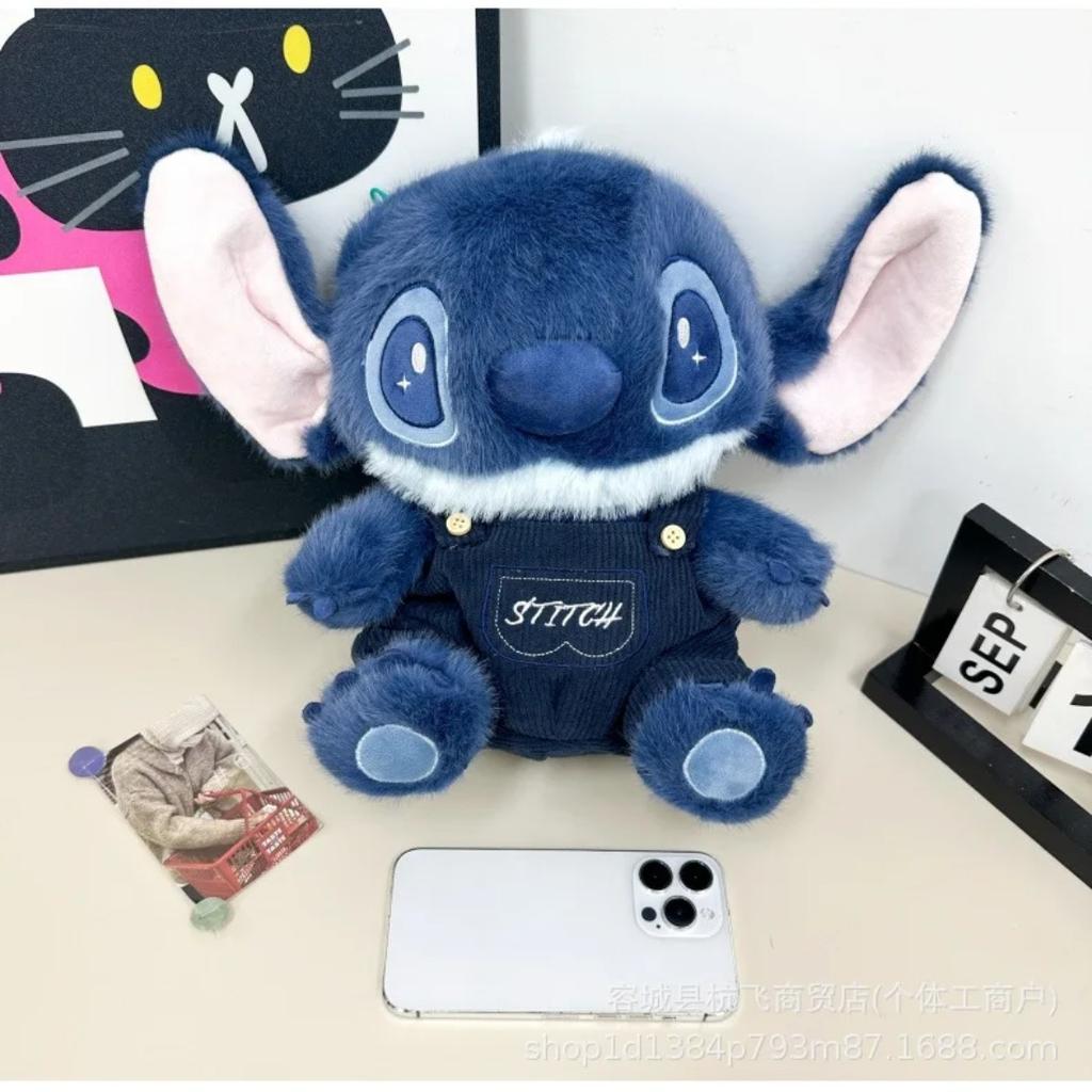 Kawaii Stitch Bag Plush Backpack Bagpack Double Shoulder Crossbody Bag Storage Pouch Plushie Anime Toy Gift for Girls