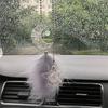 Fashion Stars And Moon Car Hang Ornaments Feather Car Accessories Wind Chimes Auto Interior Accessories