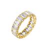ORSA JEWELS Brilliant 925 Sterling Silver D Color Full Moissanite Diamand Ring Jewelry for Women Luxury Wedding Band Ring MOR24