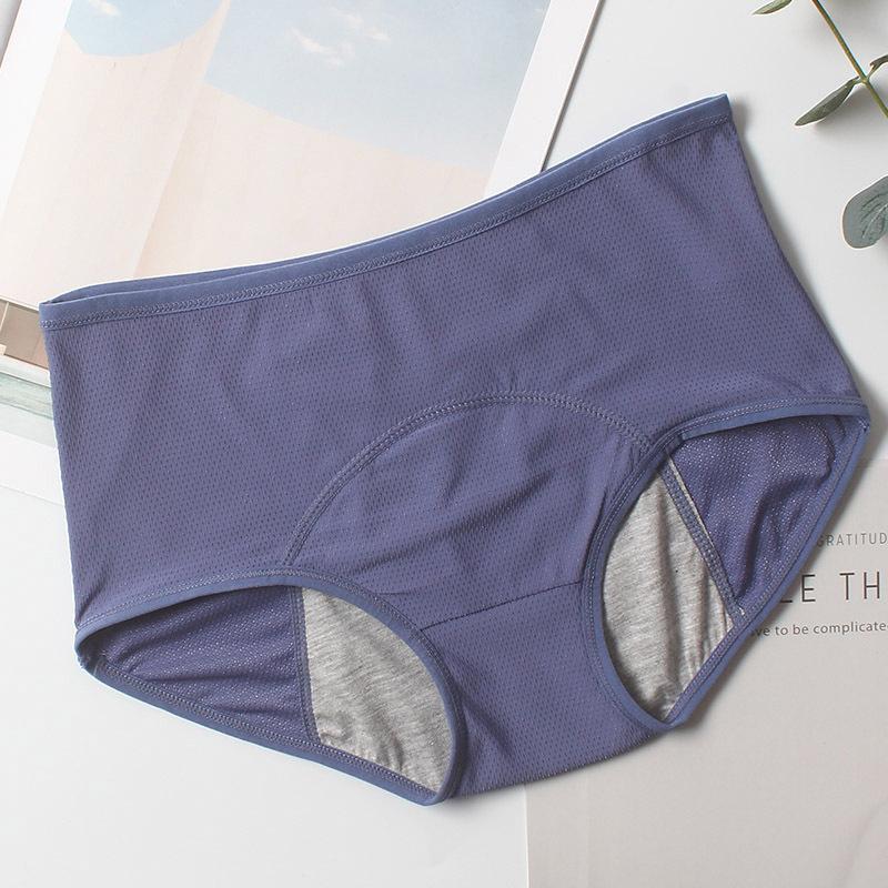 Menstrual Panties Underwear Breathable Leak-Proof Large Size Mid-High Waist Sanitary Panty