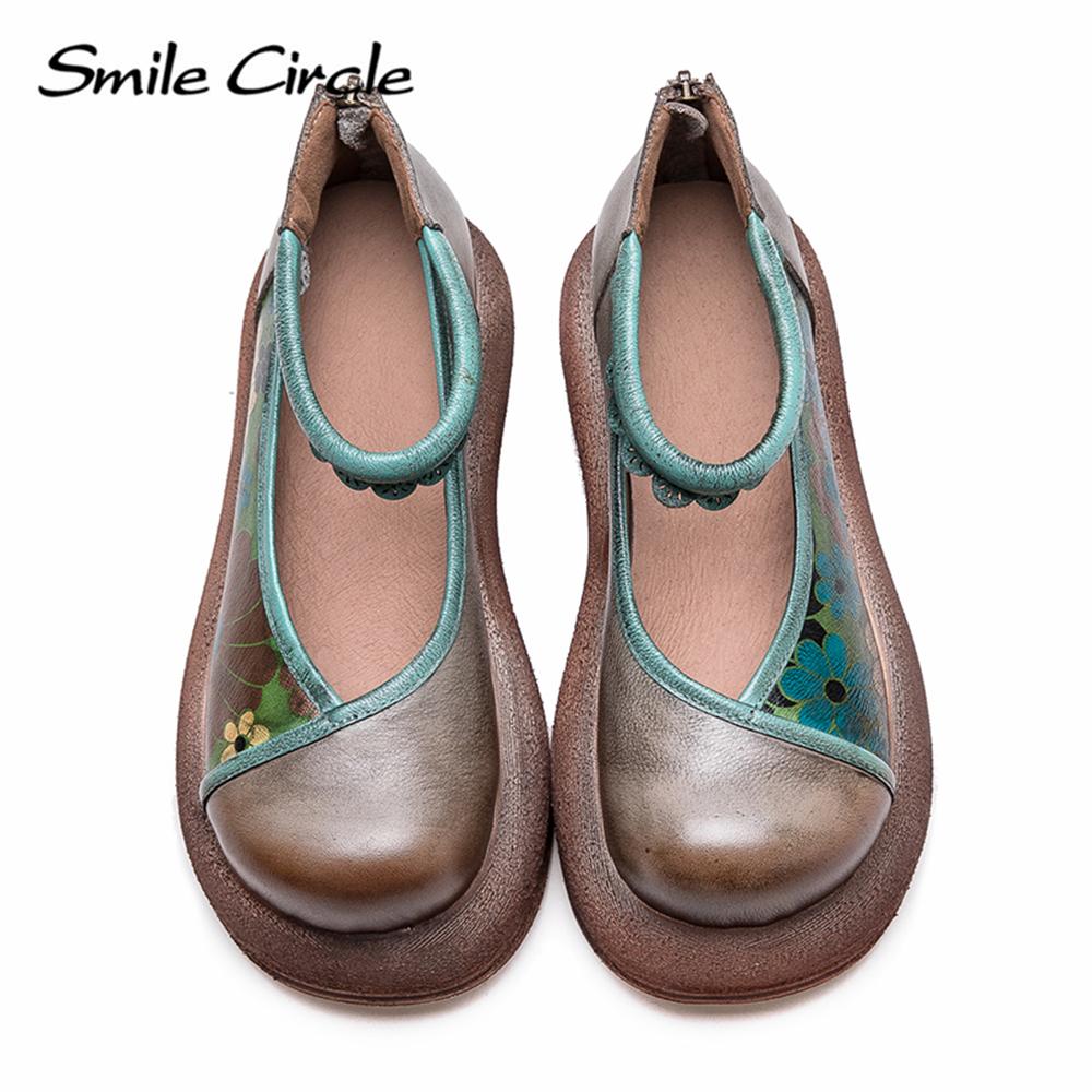 Genuine Leather Women Sandals Round Toe Increased Height Casual Shoes Fashion Comfortable Thick Bottom Shoes
