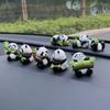 Bamboo Panda Cartoon PVC Ornament for Desk or Car - National Treasure Toy