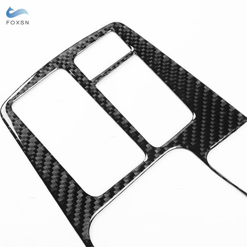 For Seat Leon 2017 2018  Soft Carbon Fiber Car Styling Interior Center Console Gear Shift Panel Frame Cover Trim LHD/RHD