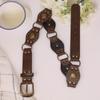 American Retro Rivet Metal Buckle Belt Women'S Spliced Belt Millennial Spicy Girl Y2K Design Sense Strap Waist Rope
