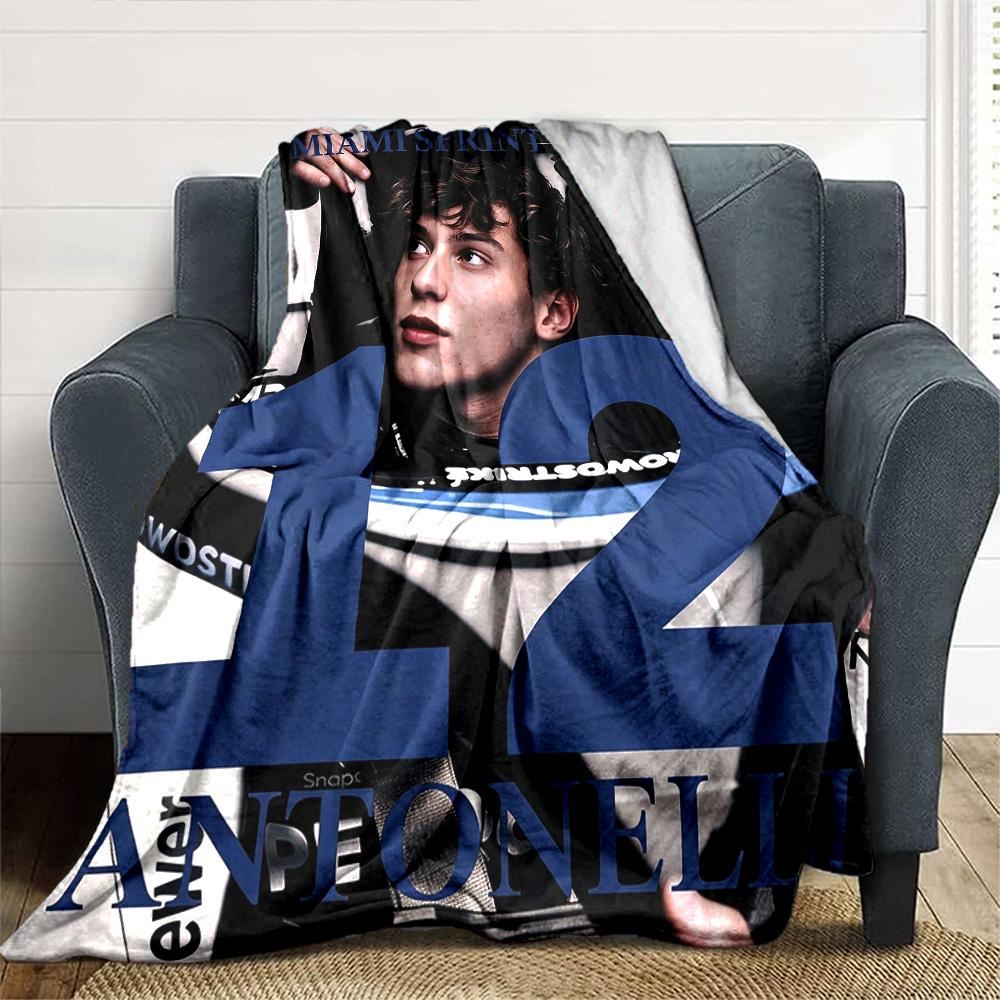 Antonelli'S Spirit Flannel Blanket Super Soft Warm Cozy Blanket For Sofa Bed Office Travel Allseason Home Decor Gift