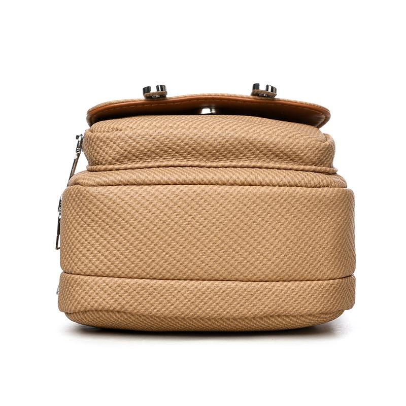 Women's PU Shoulder Bag Multi-compartment Double-use Handbag Soft Leather Crossbody Bag