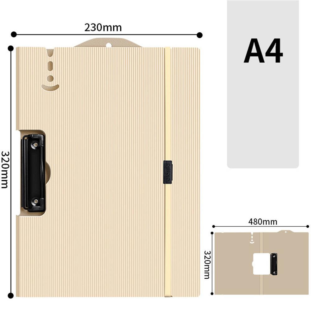 A4 Board Clip Folder Document Clipboard Writing Pad Document Holders Board Organizer Memo Clip School Stationery Office Supplies
