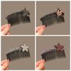 Acrylic Invisible Extra Hair Holder Teeth Extra Hair Holder Rhinestone Star Hair Comb  Daily