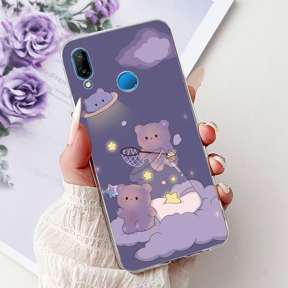 Case For Huawei P20 Lite Cover ANE-LX1 ANE-LX2 ANE-LX3 New Fashion Butterfly Soft Silicon Cover For Huawei P20Lite Nova 3e Funda