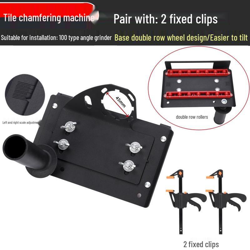 

Модель 100 Інструмент для зняття фаски з плитки: Кутова шліфмашина 45° та кромочна машина