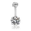 1PC 316L Surgical Steel Belly Button Rings Crystal Piercing Navel Piercing Earring Belly Piercing Sexy Body Jewelry Gift