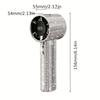 1PCS Deluxe Full Drill Portable Handheld USB Fan, Rechargeable, 189 Speed Adjustable Cooling Fan, with high definition digital