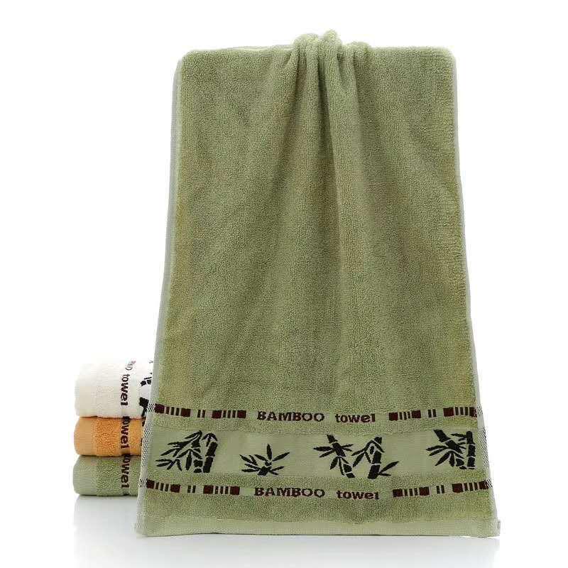 Bamboo Fiber Charcoal Face Towel - 110g, Thickened Household Washcloth