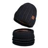 Winter Knit Hat Scarf Gloves Bundle With Lining Breathable Windproof For Casual Outdoor Use