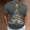 Funny Santa Claus Print Christmas T-Shirts 3d Oversized Tops Tees Mens Shirts Summer Holiday Casual O-Neck Male Harajuku Clothes