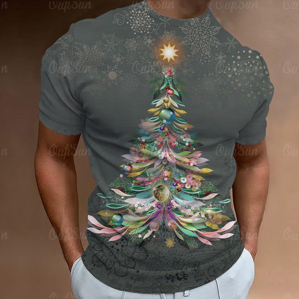 Funny Santa Claus Print Christmas T-Shirts 3d Oversized Tops Tees Mens Shirts Summer Holiday Casual O-Neck Male Harajuku Clothes
