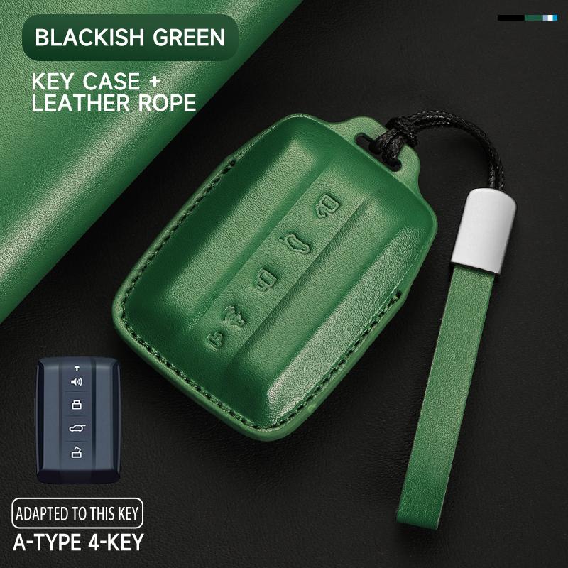 Leather Car Key Cover Case Protection Shell Keychain For Great Wall GWM WEY TANK 300 500 Tank300 Tank500 Remote Holder