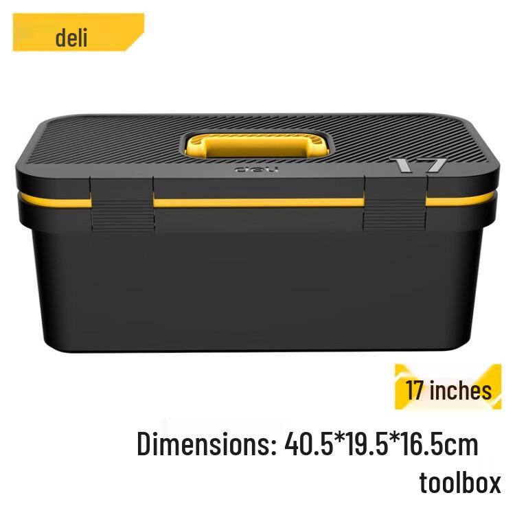 Deli Tools DL432819 Large Tool Storage Box for Household Hardware