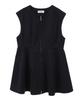 Music Outerwear Peplum Zip Gilet for Navy [earth & Ecology] Women,