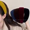 Korean Velvet Wide Edge Headband for Women - Stylish 2026 Fashion Hair Accessory