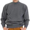 Cashmere Charcoal Medium [Gobi] 100% High-Neck Sweater, Color Gray, Size