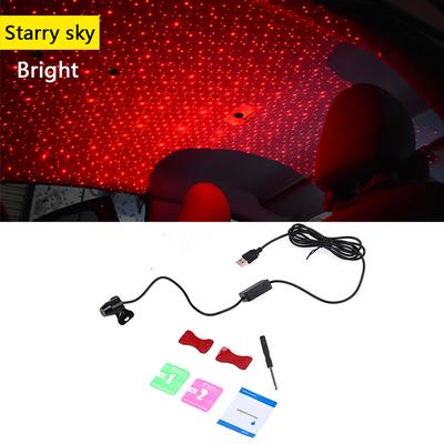 Cutie universală USB pentru cotieră pentru mașină Lumină atmosferică Plafon cu lumină înstelată Proiector cu lampă LED